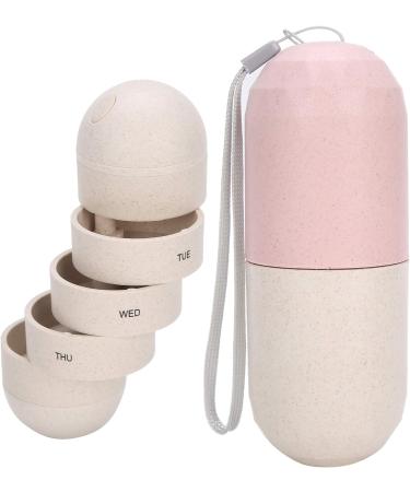 Large Compartment 7-Day Pill Organizer | Mini Portable Capsule Medicine Case for Travel & Elderly Care - Buy Online on GoSupps.com