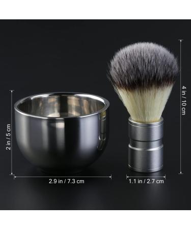 Premium Stainless Steel Beard Brush & Shaving Bowl Set | Milist Men's Grooming Essentials - Buy Online on GoSupps.com