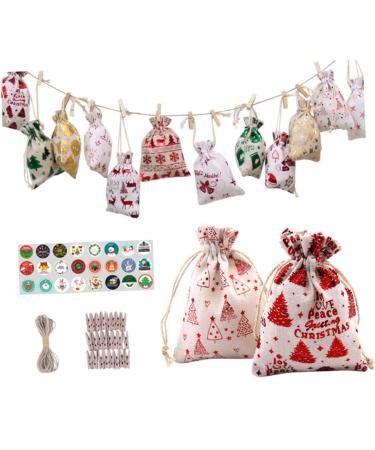 CIYODO 1 Set Christmas Bag Storage Bags Christmas Goodie Bag Creative Candy Packing Bag Christmas Bag