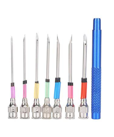 Pssopp Steel Embroidery Stitching Needles Sewing Thread Tool Punch Set Knitting Art Needle with Handle for DIY Handmaking Decoration Craft