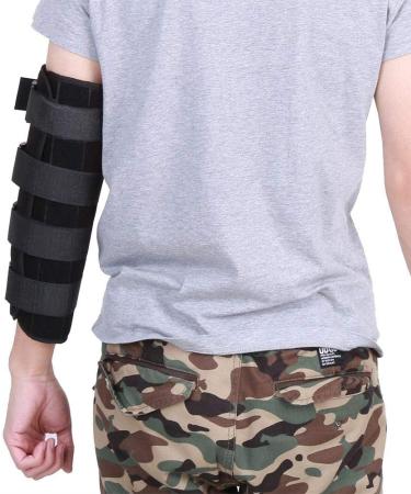 AidShunn Adjustable Elbow Brace Splint for Fracture Immobilization, Black - Protector for Carpal Tunnel Support - Buy Online on GoSupps.com