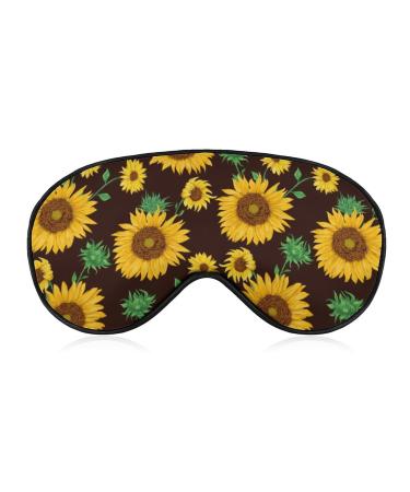 Funny Sleep Mask for Women Men Sunflower Soft Blindfolds Eye Mask for Sleeping Adjustable Elastic Strap Blackout Sleep Cover Eye Shade for Travel Sleeping Nap Cute Style 10 1 Count (Pack of 1)