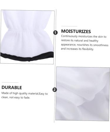 minkissy 2 Pairs Exfoliating Hand Mask Exfoliate Glove Essential Oil Gloves Rough Hand Care Gloves Hand Moisturizer Gloves Body Gel Hand Spa Gloves Dry Skin Miss Fingerless White Polyester - Buy Online on GoSupps.com