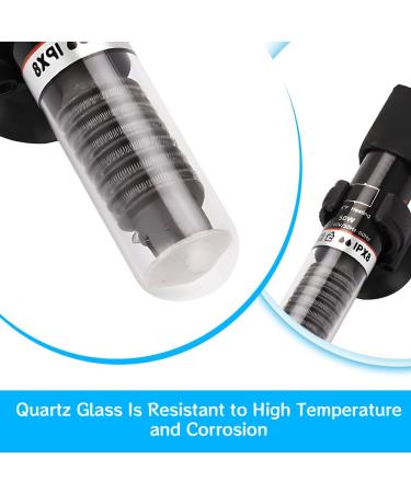 Silkwish Mini Aquarium Heater 25W for 4-20L Tanks | Small Heating Stick with Suction Cups & Temperature Stickers | Maintains 26 | 107cm Power Cable - Buy Online on GoSupps.com