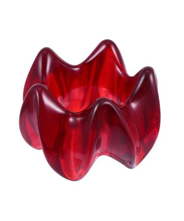 Minkissy massager scrapplate facial mass tool massage board muscle cockroach Gua-Sha massage tool Chinese depth tissue body massage board resin red 2 pieces