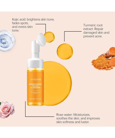 Organic Turmeric Facial Cleanser | Best Foaming Face Wash for All Skin Types - Gentle & Effective - Buy Online on GoSupps.com