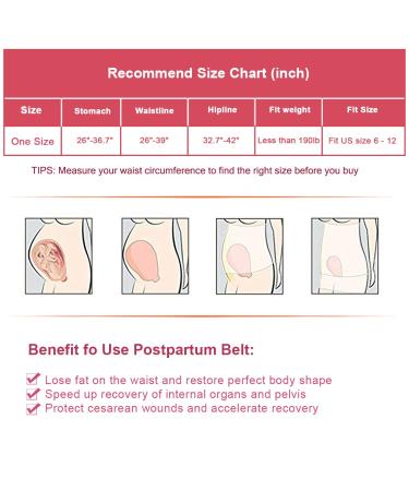 Postpartum Belly Band Wrap 2 in 1 - C Section Binder & Waist Recovery Support Girdle for Seamless Post Pregnancy Body Shaping - Faja Postparto Cesarea - Beige One Size - Buy Online on GoSupps.com