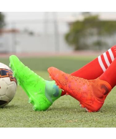 WELRUNG Unisex AG Cleats Training Soccer Shoes - High-Top Non-Slip Long Studs for Youth - Size 6 Women/5 Men - Buy Online on GoSupps.com