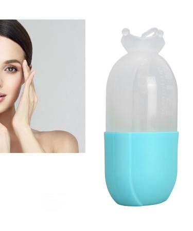 Ice Roller for Face Eyes Women Gifts Idea Ice Face Roller Silicone Material Physical Cooling Effect Suitable for Variety Skin Types with Pore Reduction (Blue)