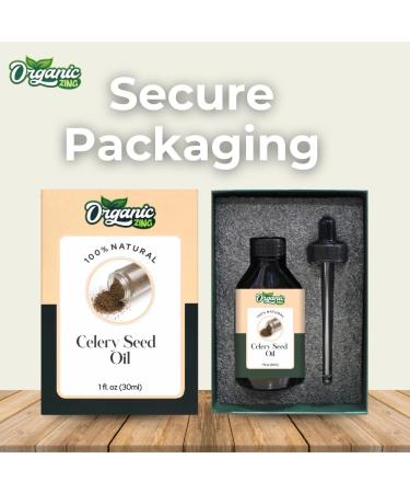 Organic Zing Celery Seed (Apium graveolens) Oil | Pure & Natural Carrier Oil for Skincare Massage Aroma & Diffusers - 30ml/1.01fl oz - Buy Online on GoSupps.com