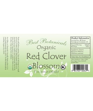 Best Botanicals Red Clover Blossom Extract 1 oz. - Buy Online on GoSupps.com