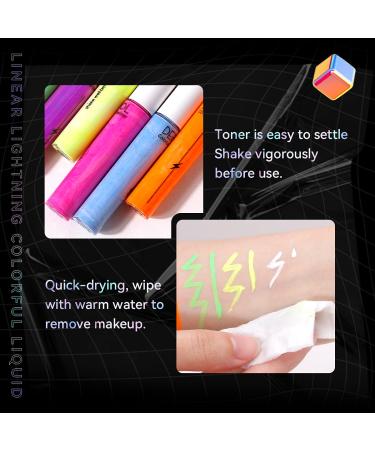 KISSIO Neon Color Waterproof Glow Matte Liquid Eyeliner for Neon Party - 01White (0.169oz) - Buy Online on GoSupps.com