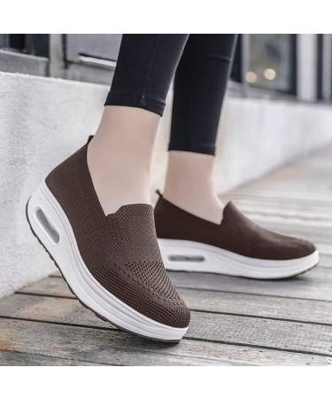 CHIUIN Women's Orthopedic Slip-On Sneakers with Arch Support - Blue, Size 9 - Buy Online on GoSupps.com