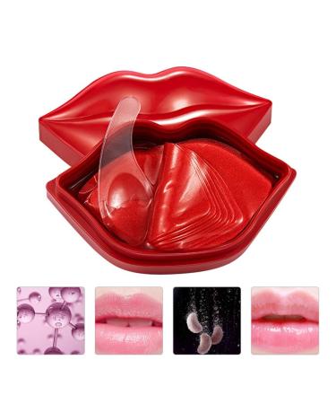 Ultnice 20 pcs Collagen Crystal Lip Masks | Moisturizing & Anti-Aging Lip Plump Pads - Nourish & Renew Your Lips - Buy Online on GoSupps.com