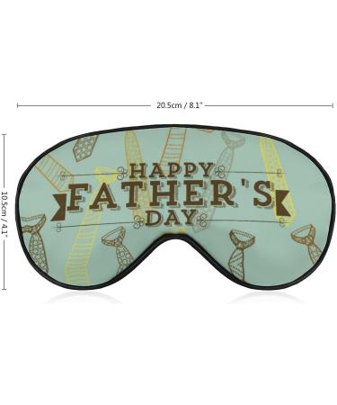 Father's Day Ties Sleep Mask - Adjustable Strap Eye Cover for Sleeping - Light Blocking Blindfold for Men and Women - Perfect for Travel and Naps - Buy Online on GoSupps.com