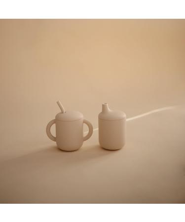 Mushie 100% Silicone Baby Sippy Cup | 6 Months+ | Shifting Sand Color - Buy Online on GoSupps.com