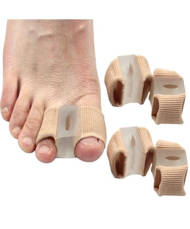 Toe Straightener-Soft and Skin Friendly Hammertoe Corrector  Double Orifice Design Big Toe Separator  Relieve Foot Pain Toe Separator  Suitable for Overlapping  Hallux Valgus  Hammer Toe