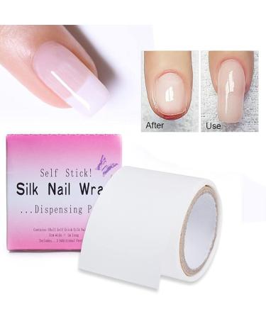 Fiberglass Nail Repair Kit - Silk Extensions Adhesive Stickers & Nail Wraps for Perfect Fingernail Art | 3 Rolls - Buy Online on GoSupps.com