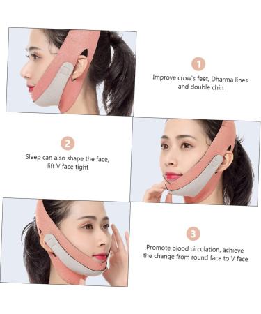Angoily Thin Face Belt Face Strap Chin Strap Face Face Slimmer Double Chin Reducer Chin up V Line Belt V Face Line Belt Clippers Brush Cleaner Breathable Spandex Noodles - Buy Online on GoSupps.com