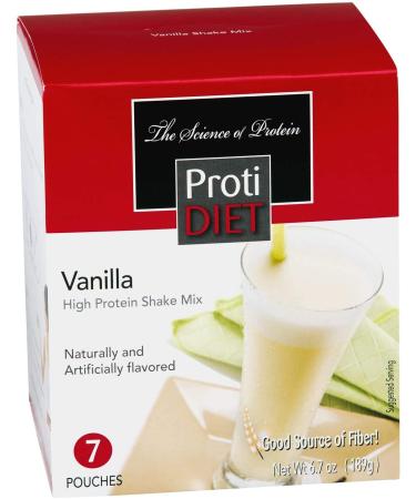ProtiDiet Shake for Weight Loss | Vanilla Flavored | High Protein | Low Calorie Low Carb Appetite Suppressant