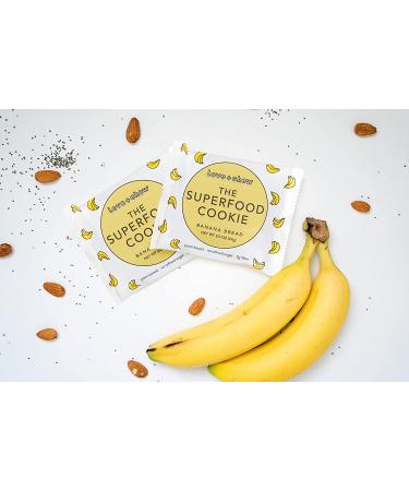 Love + Chew Banana Bread Minis - 18 Count | Gluten-Free & Vegan Soft Baked Cookies | Paleo & Non-GMO Snacks - High Protein Almond Snacks - Buy Online on GoSupps.com