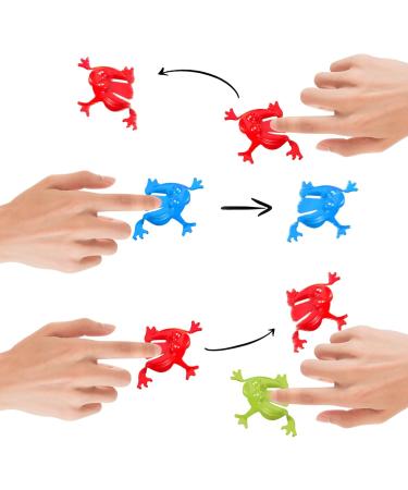 12 Pcs Jump Frog Toy Set - Colorful Jump Flip Frog Game for Kids | Fun Plastic Frog Bucket Play for Young Girls - Buy Online on GoSupps.com