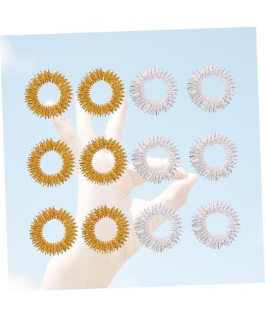 FRCOLOR 20S Finger Massage Ring - Stress Relief & Sensory Acupressure Toy for Instant Relaxation | Mini Spiky Finger Massager - Buy Online on GoSupps.com