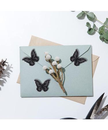 30Pcs Black Butterfly Lace Applique Embroidery Organza Patches - Wedding Bridal Dress Sewing Craft - FREEBLOSS - Buy Online on GoSupps.com