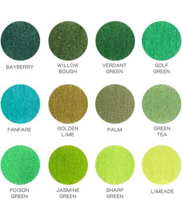 Qianshan 12 Green Oil-Based Pre-Sharpened Colored Pencils Set for Adults - Ideal for Coloring, Drawing, and Sketching - Buy Online on GoSupps.com