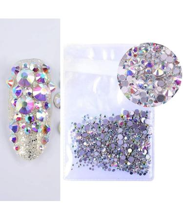 Milisten Nails Decoration AB Nail Art Rhinestones Glass Nail Crystal Flatback Beads Charms Gems Stones For Makeup Clothes Shoes Phone Shell Decor 2.4mm Nail Decoration - Buy Online on GoSupps.com