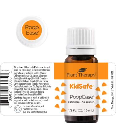 Buy Plant Therapy KidSafe PoopEase Essential Oil Blend 10 mL - 100% Pure & Therapeutic Grade for Kids | International Shipping Available - Buy Online on GoSupps.com