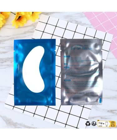 50 Pairs Lint-Free Hydrogel Eye Pads for Eyelash Extensions - Professional Blue Gel Patches - Buy Online on GoSupps.com