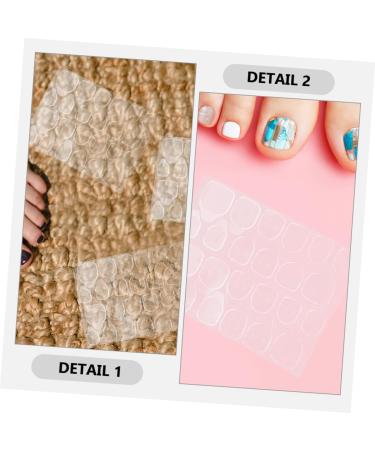 SOESFOUFU 100 Sheets Jelly Gel Nails Fake Nails Fake Nail Glue Nail Sticker Press on Nail Glues Glue for Nails Sticky Adhesive Nail Tabs Stickers Manicure Label Jelly Glue Pink - Buy Online on GoSupps.com