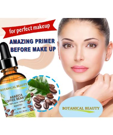 Botanical Beauty ARABICA COFFEE BEAN OIL Brazilian 100% Pure Roasted Premium Quality for Face Skin Hair Lip Nails. Anti - Aging Face Oil 0.33 Fl Oz - 10 ml - Buy Online on GoSupps.com