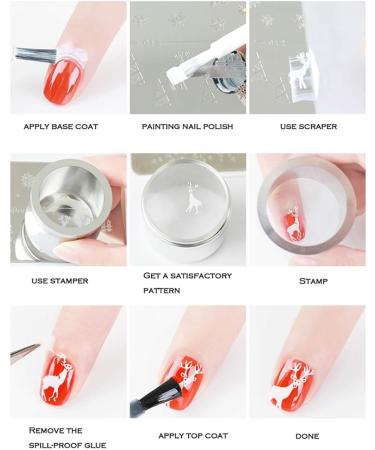 Nail Stamping Plate - Stainless Steel Image Template for DIY Nail Art & Manicure Decoration | International Shipping Available - Buy Online on GoSupps.com