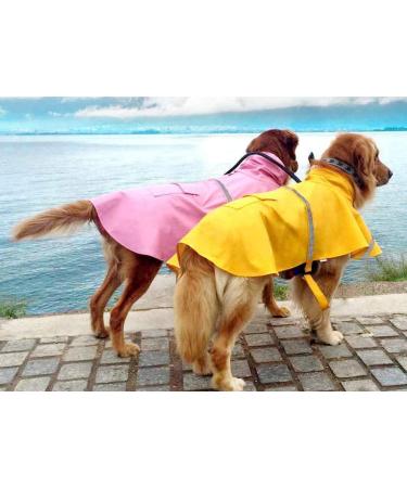 Tineer Adjustable Waterproof Reflective Dog Raincoat - XXL Yellow - Buy Online on GoSupps.com