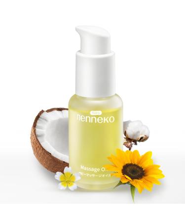 NENNEKO Baby Oil Unsented. Baby Massage Oil for Newborn Organic. Mineral Oil Enriched with Sunflower Oil for Unisex Skin. Baby Coconut Oil as a Moisturizer.Baby Soothing Oil