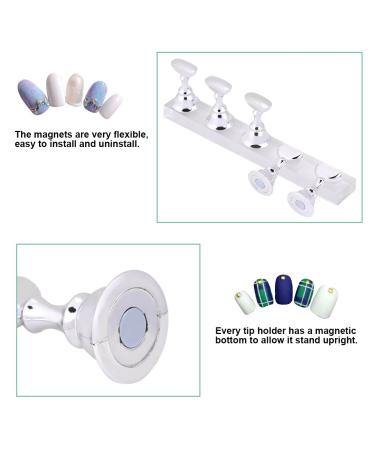 Magnetic Nail Art Practice Stand - 5 Piece Manicure Holder & Tip Display for Perfect Nail Designs - Buy Online on GoSupps.com