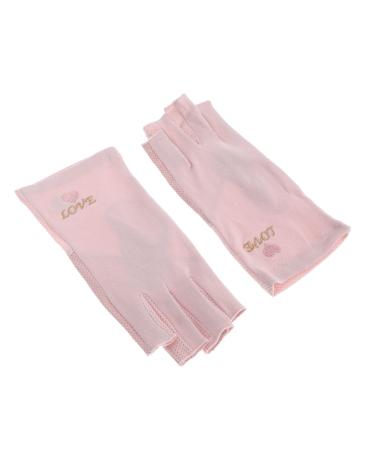 Fomiyes 1 pair of UV-resistant gloves UV Shield Anti UV Fingerless gloves Hand protection UV lamp nail art skin care fingerless hand covers