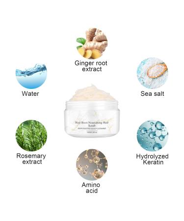 Rosemary Scalp Scrub Exfoliating Hair Treatment 3.5 oz | Nourish & Refresh Your Scalp Globally - Buy Online on GoSupps.com