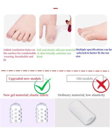 Silicone Toe Protectors - Anti-Friction Gel Sleeves for Men & Women - 30PCS Clear Little Toe Protectors for Corns - Buy Online on GoSupps.com