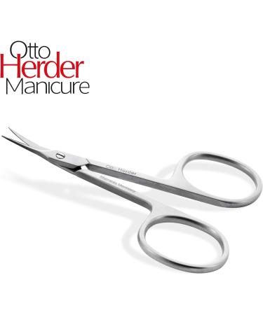 Otto Herder Skin Scissors - Extra Sharp 8.5 cm Nail Skin Shears with Fine Tip & Large Cutting Edge - Precision Nail Care Tools for Protruding Skin - Buy Online on GoSupps.com