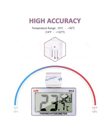 Capetsma Reptile Thermometer Hygrometer for Terrarium - Accurate Digital Monitor for Temperature & Humidity - Easy-to-Read, Wire-Free (1 Pack) - Buy Online on GoSupps.com