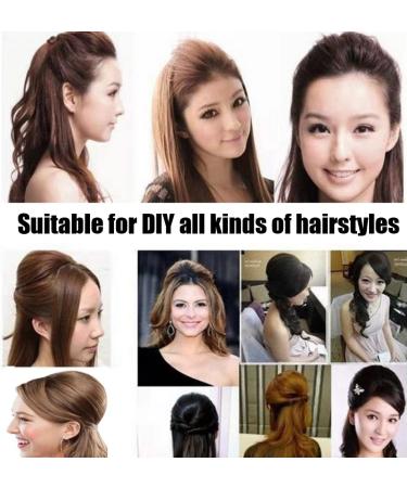 3PCS Hair Bun Clip Bump Volume Insert Tool Dark Brown - Fluffy Princess Styling Accessories for Women/Girls - Buy Online on GoSupps.com