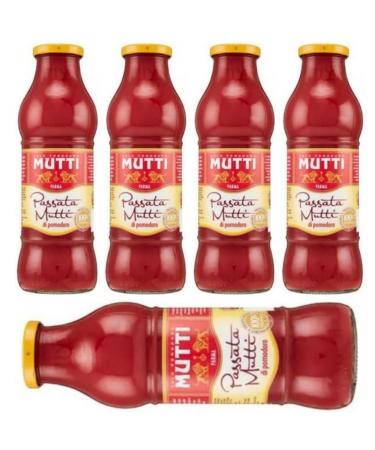 Mutti Passata Tomato Puree Tomatoes 700 Mililiters x 5 Pieces