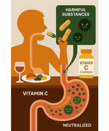 Mega Dose Pure Vitamin C 1000 mg 180 Easy-to-Swallow Veg Capsules by CGM Labs - Buy Online on GoSupps.com