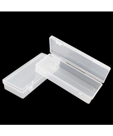 Thintinick 6 Pack Clear Plastic Storage Containers with Hinged Lid - Ideal for Beads & Crafts - 6.1 x 2.56 x 1.18 inch - Buy Online on GoSupps.com