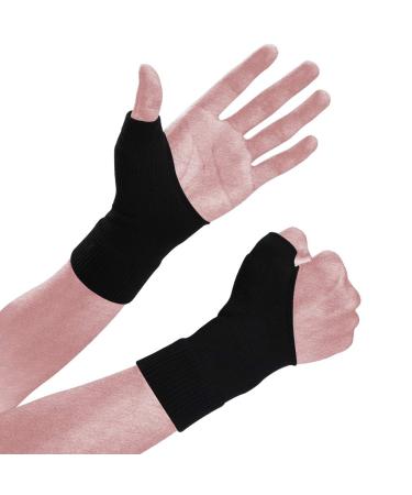 Thumb Arthritis Compression Gloves(1 Pair),Breathable Wrist Support Brace Fingerless Glove with Gel Hand Injury Pads,Comfortable Carpal Tunnel for Thumb Wrist Relieve Pain