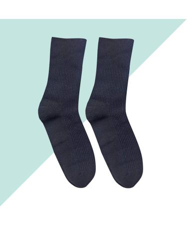 DOITOOL 4 Pairs Diabetic Cotton Crew Socks for Elderly Patient Women - Buy Online on GoSupps.com