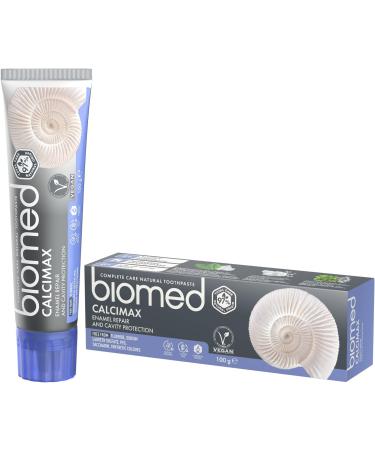 Biomed Calcimax Toothpaste 3 x 100g | Strengthens Enamel Caries Protection Fluoride-Free Gentle Clean Mint Sensation - Buy Online on GoSupps.com